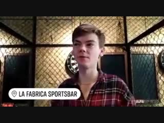 Thomas in "la fabrica sportbar", peru