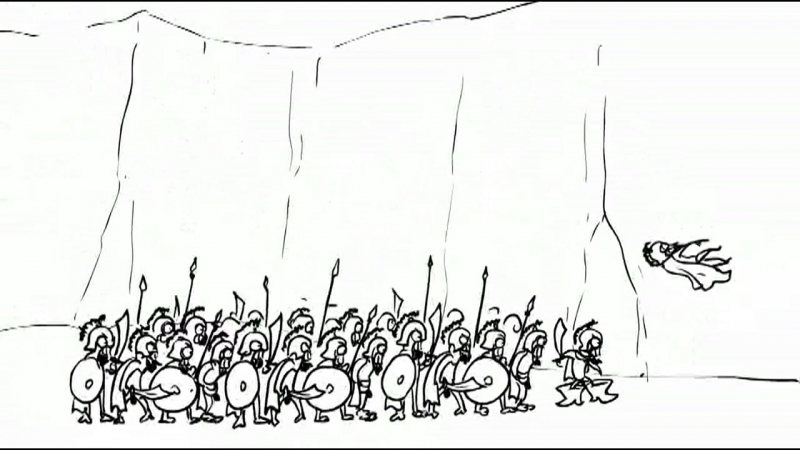 Три богатыря против 300 спартанцев 300 spartans vs three russian bogaturs мультфильмы для взрослых