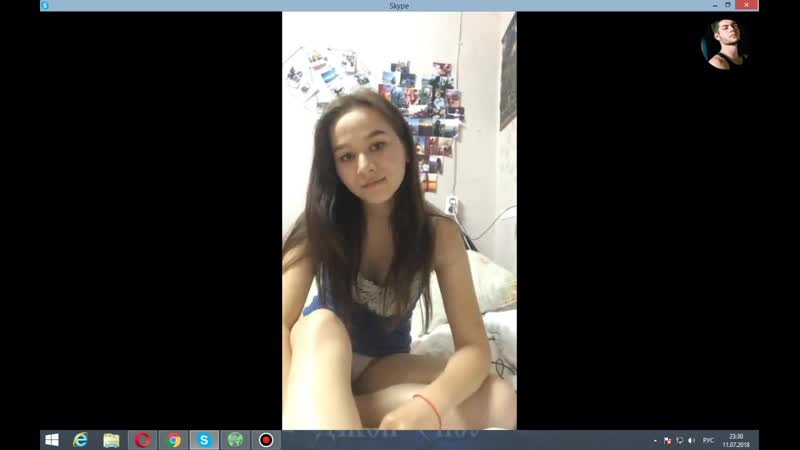 Секс на веб-камеру Skype с красавчиком