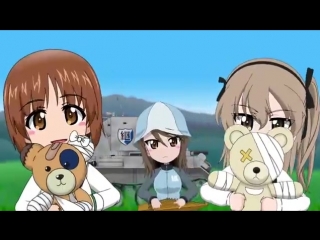 Girls und panzer【ガルパン】ミカとみほと愛里寿とボコ