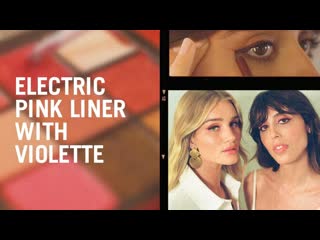 Electric pink eyeliner with violette