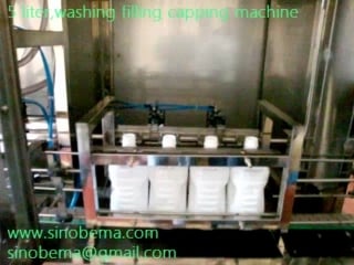 Linear model washing filling capping machine for 5 liter water bottles