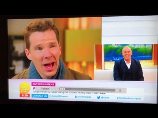 Surprise benedict on gmb this morning as his friend judge rinder celebrates his 1,000th ca