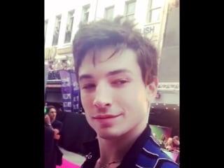 10min into the #suicidesquad premiere & ezra miller gives you that look 😏 #squadlive