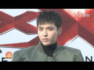 [video] 170209 kris wu yifan & nina dobrev @ "xxx return of xander cage" beijing premiere red carpet