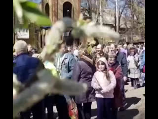 Вербное воскресенье в донецке