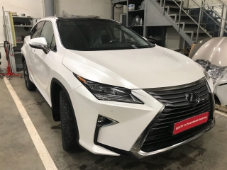 Lexus rx350 устранение вмятины без покраски