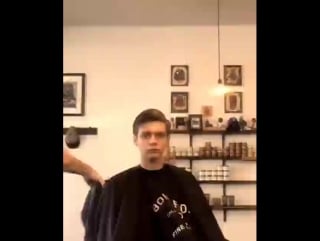 Ty simpkins get a haircut