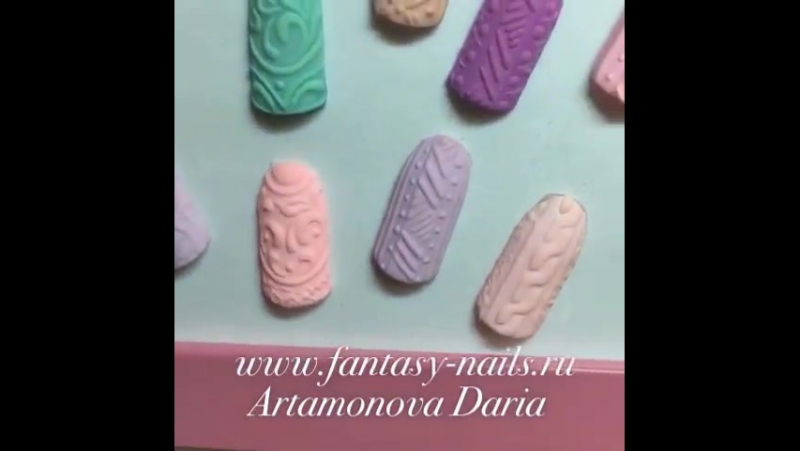 Теплые дизайны fantasy nails