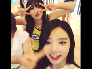 150701 dbdms 139 instagram afreecatv live show with #aoa hyejeong & chanmi