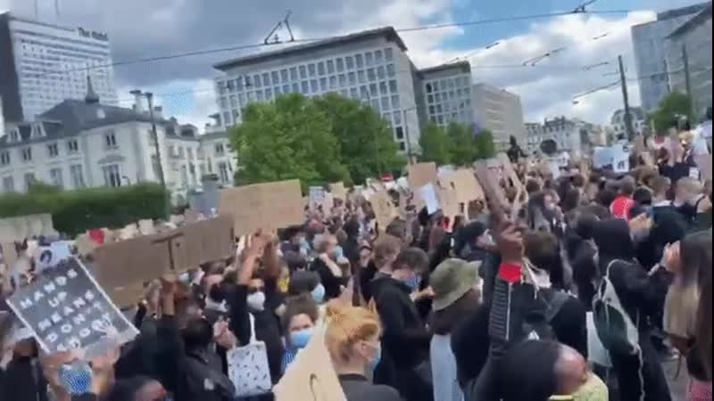 Брюссель протесты mp4