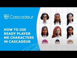 How to use ready player me characters in cascadeur