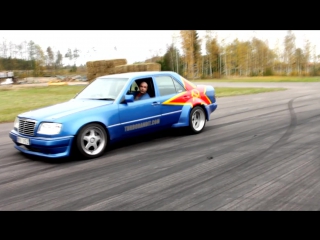 Turbobandit mercedes w124 1000hp turbobandit fat guys drag an ordinary working monday