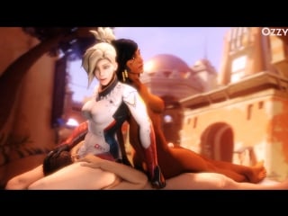 Pharah and mercy ozzy overwatch hentai 3d cgi video