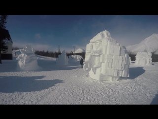 Snow village kirovsk