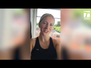 Great to see @vika7 today at @rolandgarros thanks for dropping by our tennis channel compound 😁 #rg17