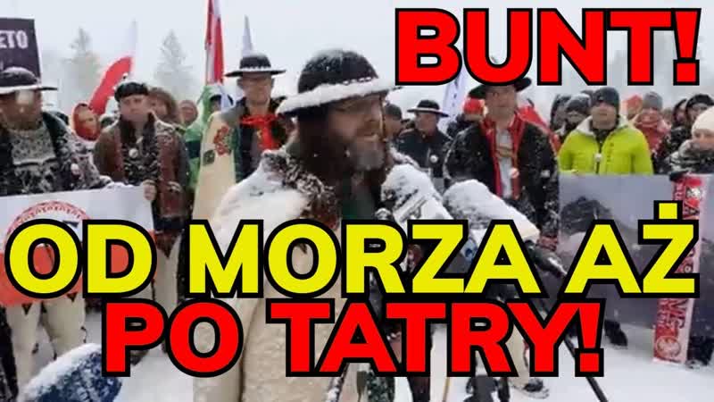 Góralskie veto zaczynamy bunt od morza aż po tatry! rząd upadnie! sebastian pitoń w zakopanem