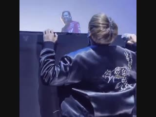 Charlies staff busting uwus over jungkook that he had to take a pic, same