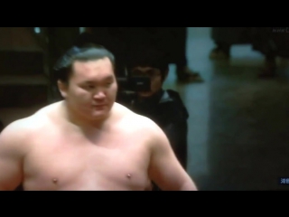 Mongolian sumo hero hakuho highlight mix (jan 2014)