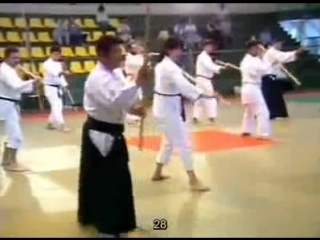 Saito morihiro shihan may 1985 in osimo aikido of montclair village, shindo dojo