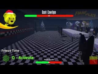 [fnaf play] fnaf проткнул босса скотта сосулькой он взорвался и сломал игру фнаф !!!