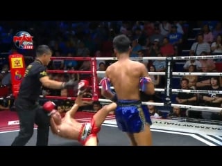 Аццкий локоть месть за кик max muay thai