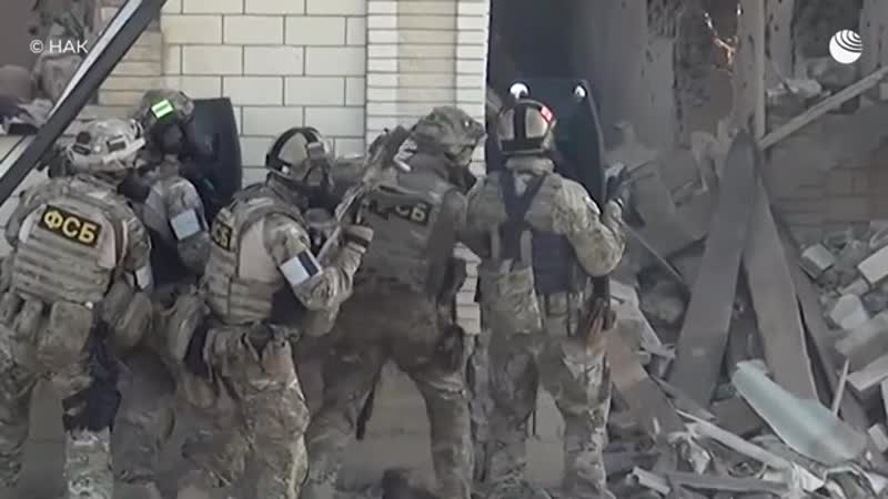 Штурм здания с боевиками в дагестане