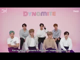 [rus sub] bts to release 'dynamite,' their first entirely in english @ usa today entertainment