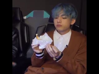 Whoever ends up with him please make sure he eats every day, every hour and looks this happy munching on his food #tae updates