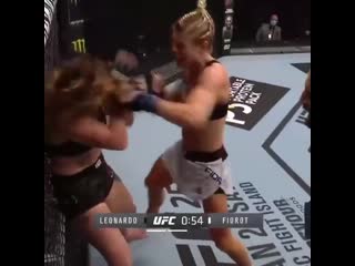 Manon fiorot def victoria leonardo / tko (head kick and punches)