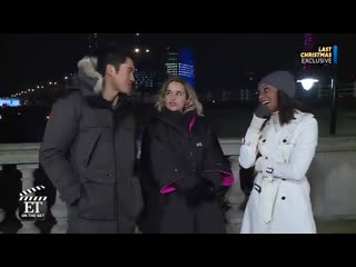 Behind the scenes of last christmas’ with emilia clarke and henry golding lastchristmasmovie @lastchristmas