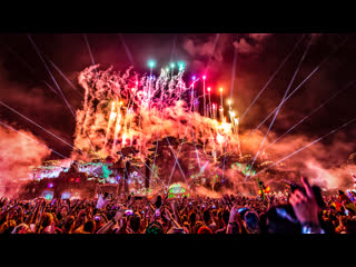 3 are legend (dimitri vegas & like mike, steve aoki) 18 years ceremony closing tomorrowland 2019