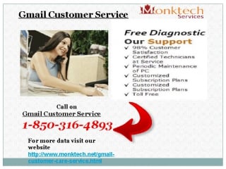 Is gmail customer service 1 850 316 4893 available at a nominal cost?