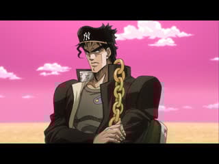 Jotaro in yankees with no brim
