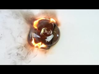 Pouring a hot fireball of molten glass on an iphone 6s!