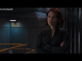 Сексуальная скарлетт йоханссон (scarlett johansson) в фильме "мстители" (the avengers, 2012, джосс уидон) 1080p