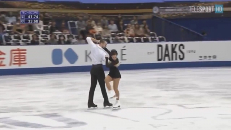 Nhk trophy 2017 ksenia stolbova &amp; fedor klimov sp (yulia lipnitskaya commentary)