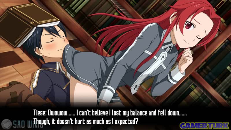 Kirito tiese library scene preview sword art online alicization lycoris
