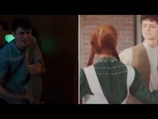 Две схожие сцены🤩 (энн и гилберт)