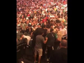 Fire ufc229 fans fighting scream russian vs irish fans, women involved too while conor ( 800 x 640 ) mp4