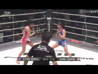 Kanna asakura vs alyssa garcia rizin openweight world gp 2nd round 12/29 3rd match
