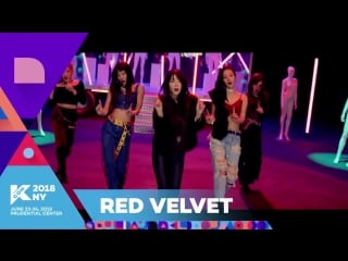 [kcon18ny] time to welcome the queens redvelvet to kcon ny! badboy