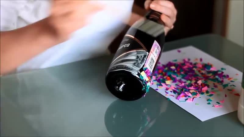 Украшаем бутылку шампанского