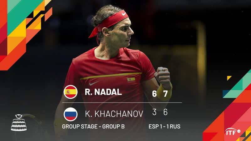 Karen khachanov vs rafael nadal | russia – spain | davis cup by rakuten madrid finals
