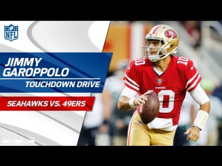 Jimmy garoppolo comes in the game tosses perfect td strike! seahawks vs 49ers nfl wk 12