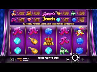 Игровой автомат joker's jewels (pragmatic play)