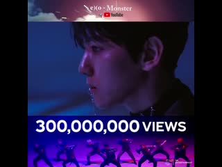 Exo의 monster’ 뮤직비디오가 유튜브 조회수 3억뷰를 돌파했습니다! exo’s monster’ mv has surpassed 300 million