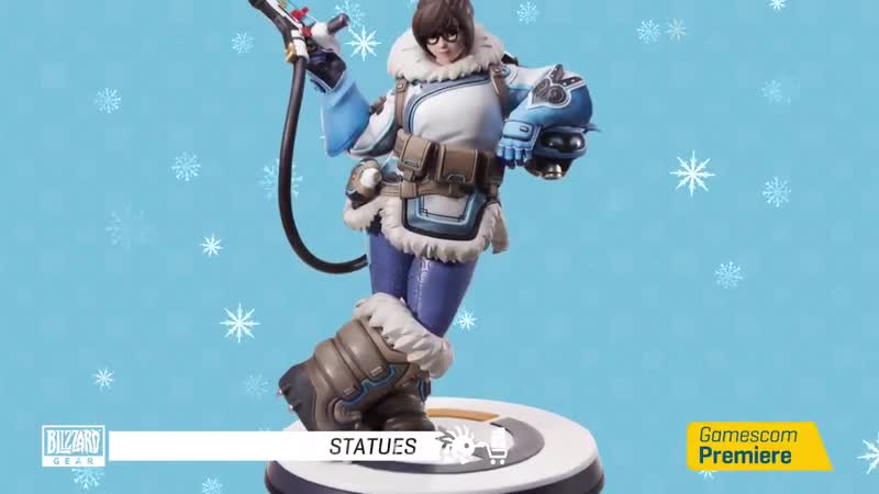 Overwatch mei statue unveiled at gamescom 2019