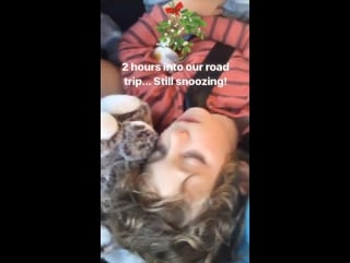 Road trip for christmas party on silvia colloca instagram stories