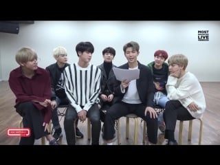 180226 bts tell us who their favorite rappers are & what they do on their days off @ ask anything chat